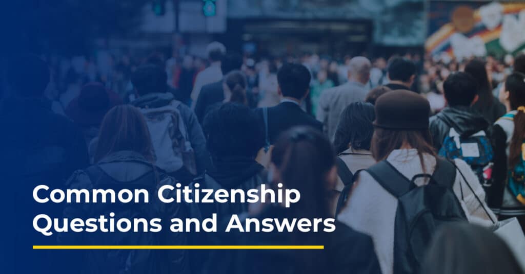 Common Citizenship Questions and Answers